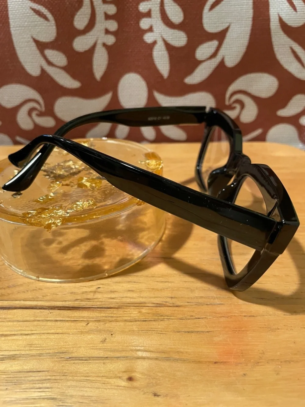 Black Oversized Square Blue Light Blocking Glasses Frames
